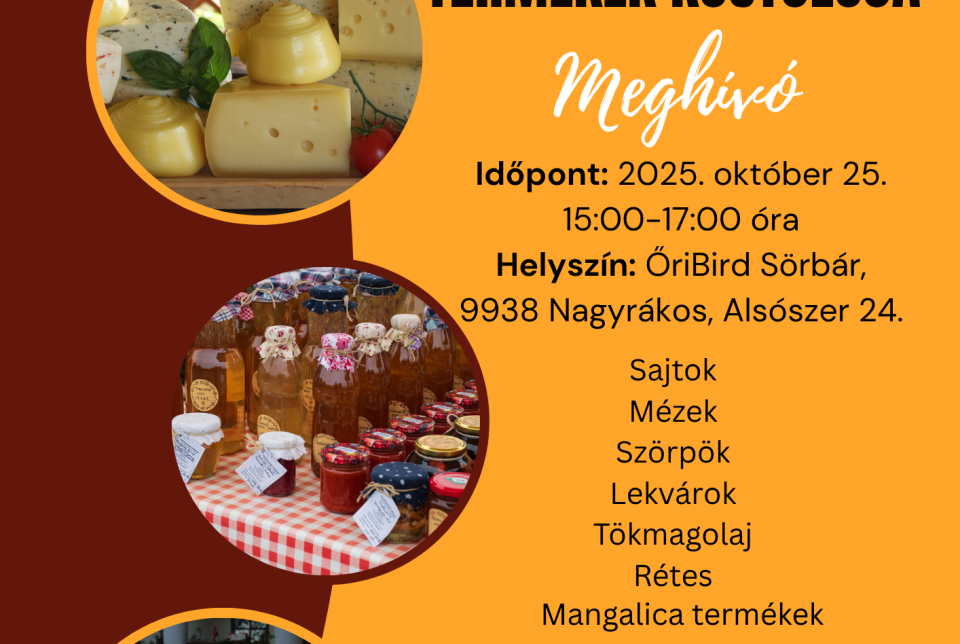 Őrségi Nemzeti Parki Termékek kóstolója